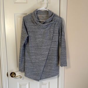 Danskin grey women's cowl, light jacket, size S